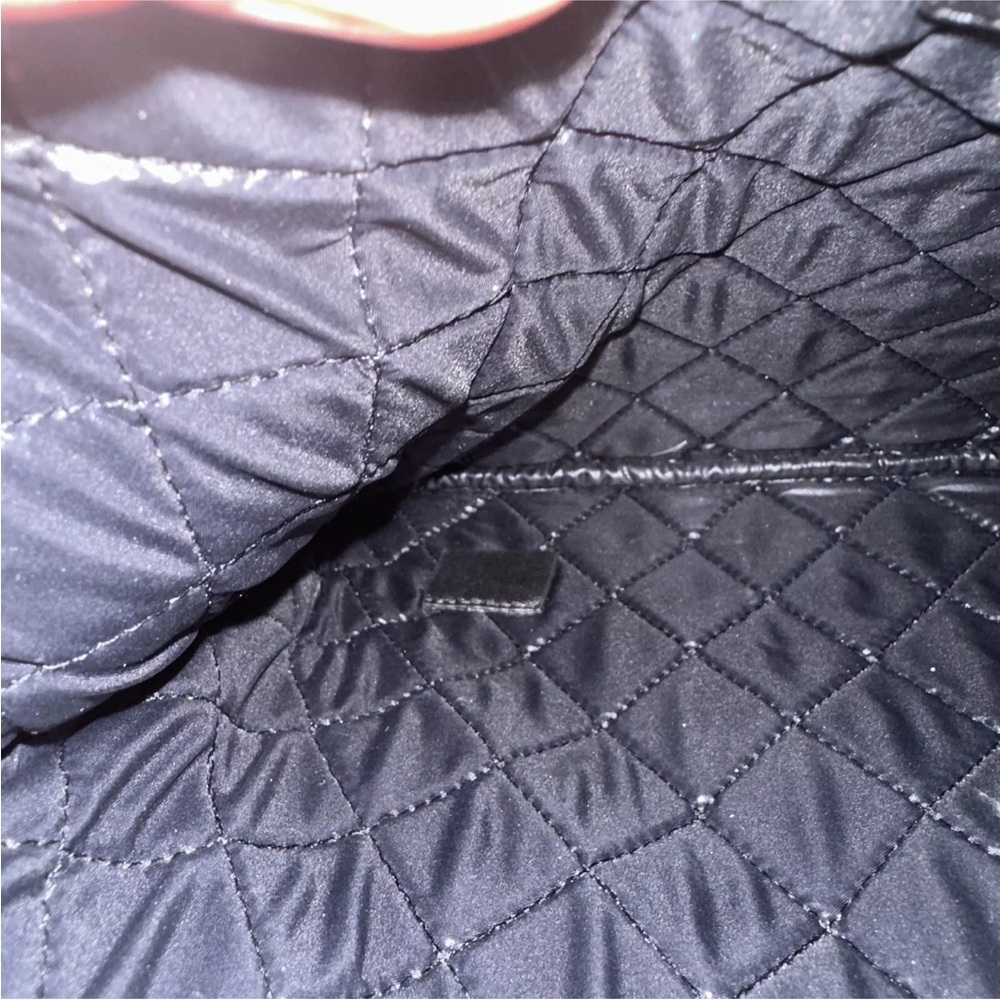 CHANEL Glossy Black Quilted Clutch - Picture 6 of 10